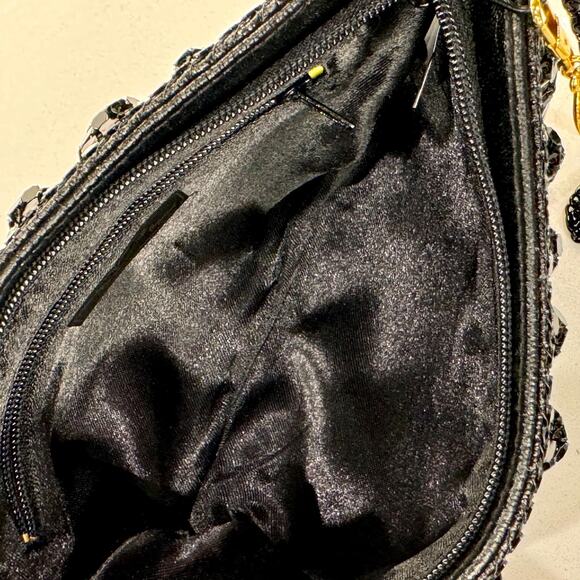 Y&S Original Black Mesh Metal Purse/CrossBody Bag, Style#589, NWT, 8in x 5in - Picture 4 of 10